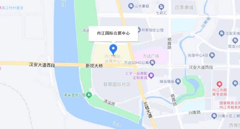 广汉家博会交通路线地图